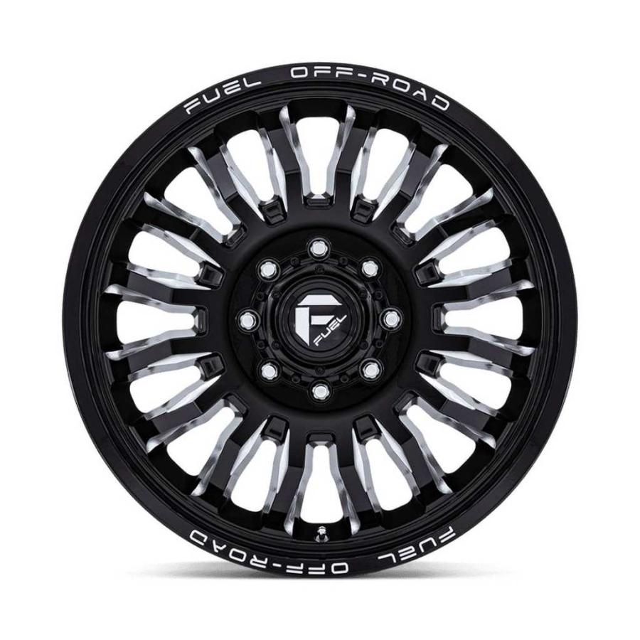 [FUEL (フューエル) 正規品]20インチホイール 1本 D868 ARC 20×8.25 8H 210 +104 CB154.3 グロスブラックミルド 汎用/D868208293の画像