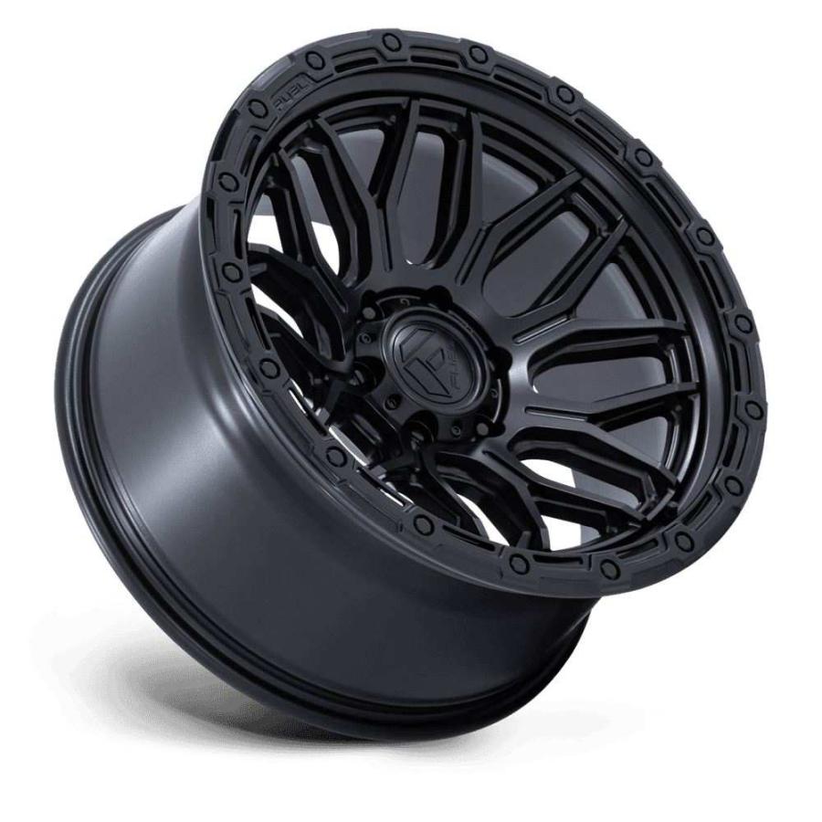 [FUEL 正規品]20インチ アルミホイール 1本 FC881 SURGE マットブラック/グロスブラックリップ 20×10 5H 127 -18/FC881MB20105018Nの画像