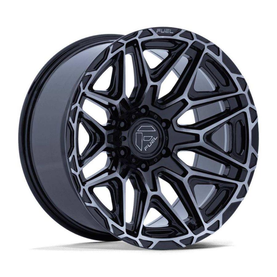[FUEL 正規品]22インチ アルミホイール 1本 FC885 INJECTOR グロスブラックマシーンド/ダークティント 22×9 8H 180 +1/FC885BT22908801の画像