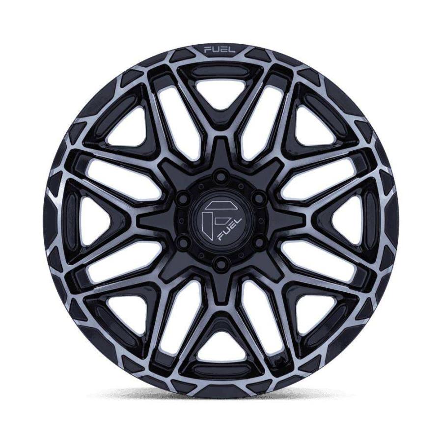 [FUEL 正規品]22インチ アルミホイール 1本 FC885 INJECTOR グロスブラックマシーンド/ダークティント 22×9 8H 180 +1/FC885BT22908801の画像