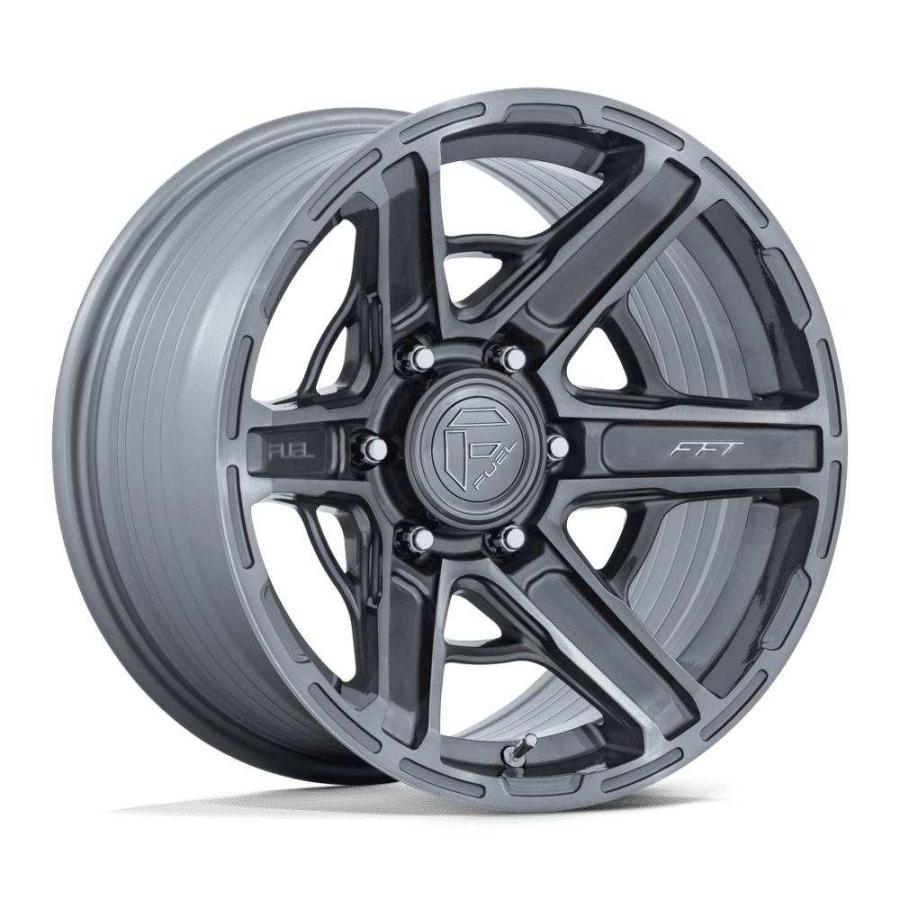 [FUEL 正規品]20インチ アルミホイール 1本 FC892 GAMBIT プラチナム 20×9 6H 139.7 20 CB106.1/FC892AX20906820の画像