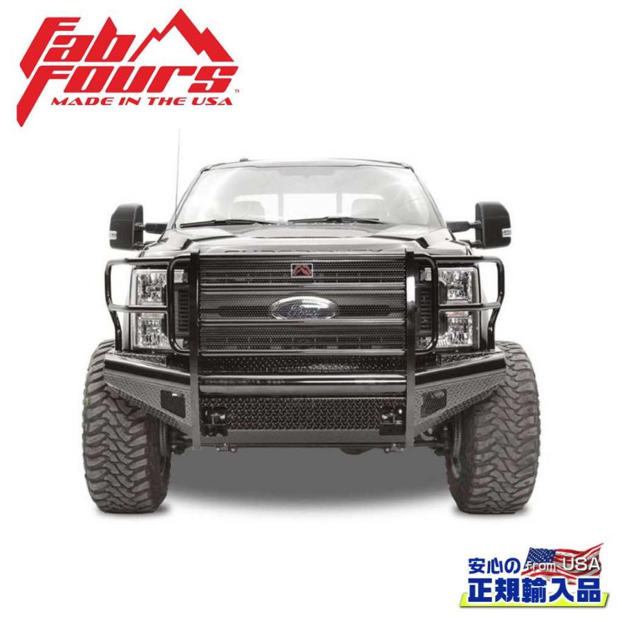 FAB FOURS(ファブフォース)正規品]ブラックスチール フロントバンパー 