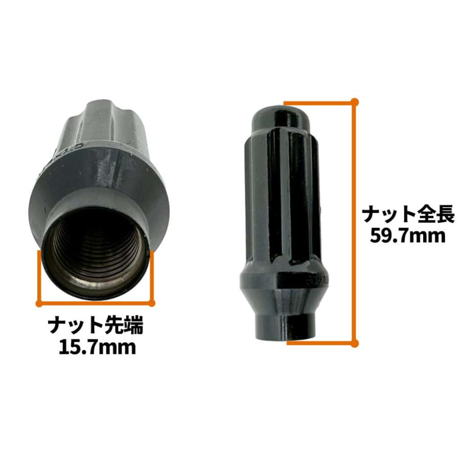 GORILLA 正規品]スプラインラグナット ホイールナット ロックナット 24