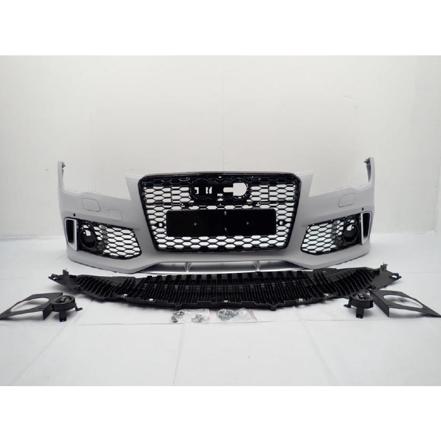 [MARVIN 社製]RS7ルック エアロキット フロントバンパー/フロントガード＆グリル AUDI アウディ A7 ドレスアップ カスタム 外装 セットの画像