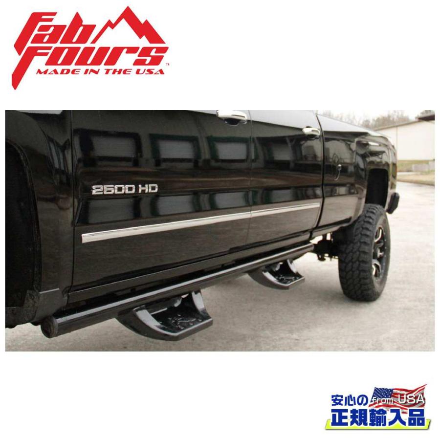 [FAB FOURS(ファブフォース)正規輸入品]サイドステップ GMC 2500/3500 ヘビーデューティー クルーキャブ・ディーゼル車/J1014