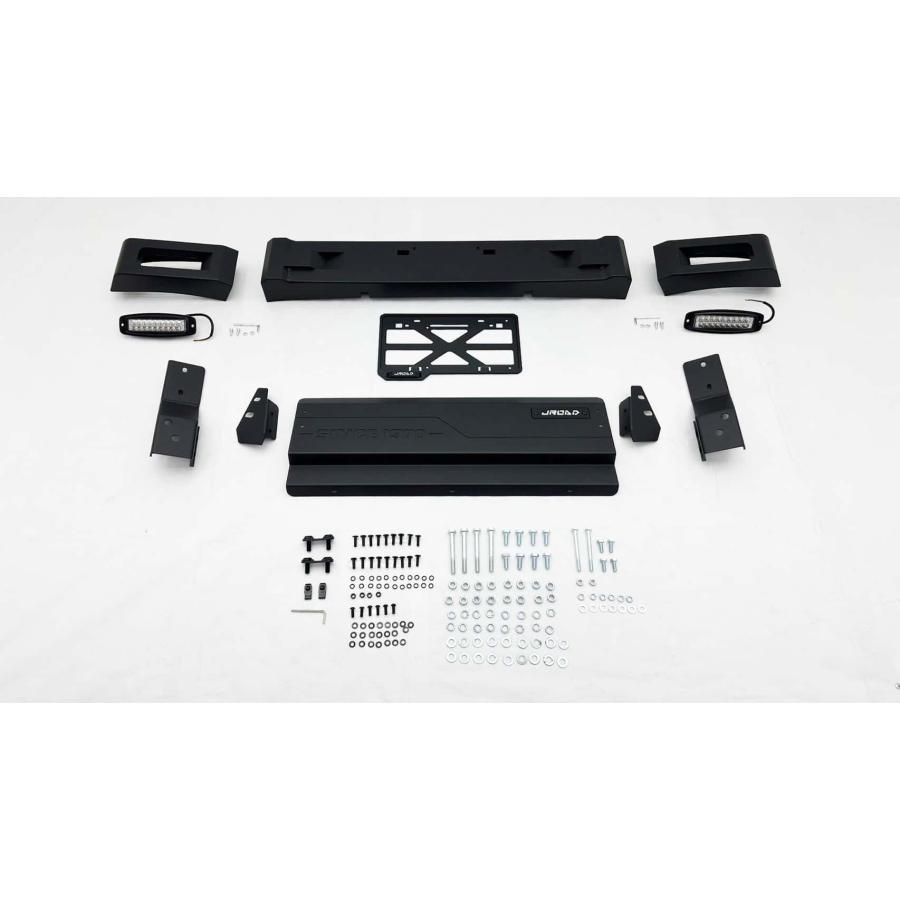 ジムニー JROAD 正規品 アルミメタルフロントバンパー LEDフォグ