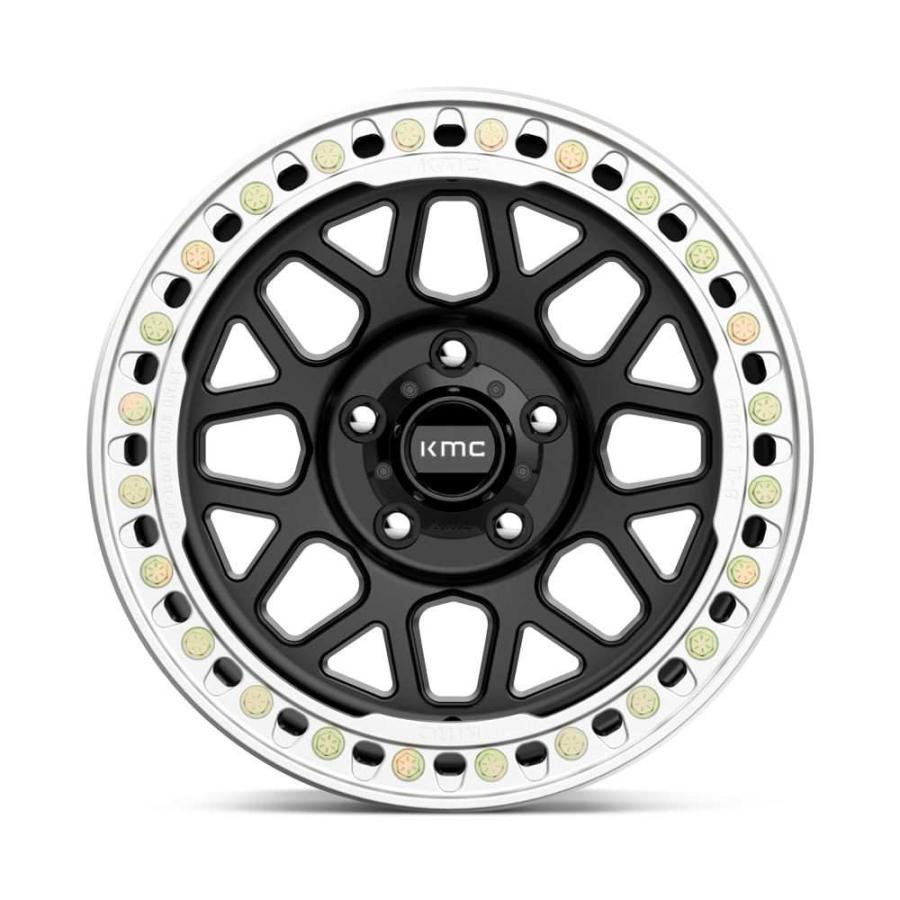 KMC（車） - [KMC(ケーエムシー)] 18in軽銀銀輪 1本 KM235 GRENADE CRAWL BEADLOCK 18×9J 8H 165.1 +10 CB125.1 SATIN BLACK/KM23589080710