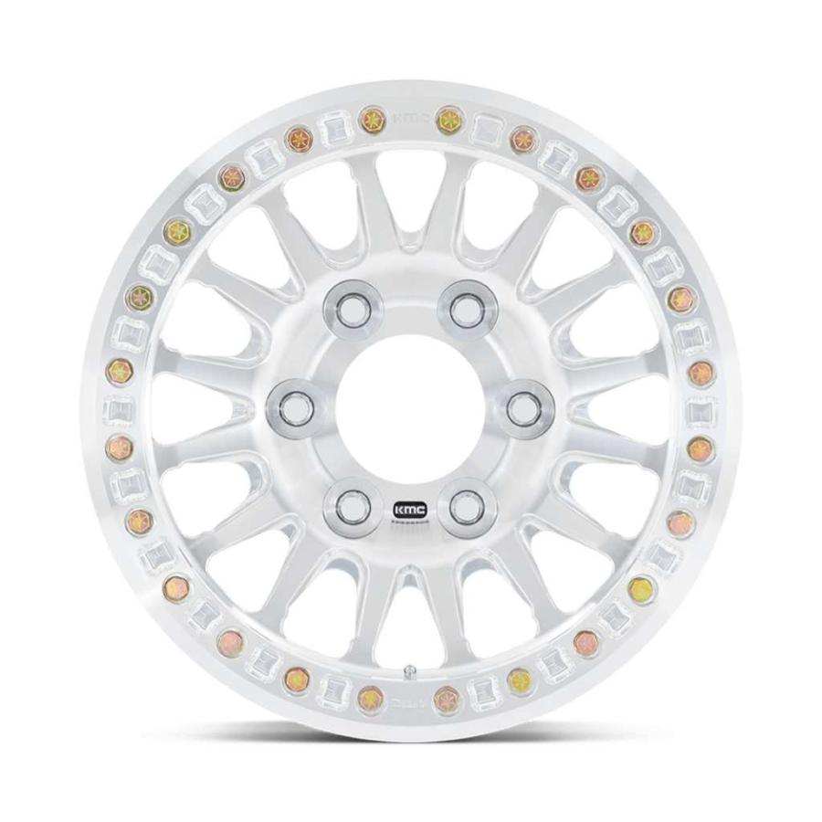[KMC 正規品]18インチホイール 1本 KM445 IMPACT FORGED BEADLOCK 18×9 6H 165.1 +25 CB108 RAW MACHINED/KM445DX18909125の画像