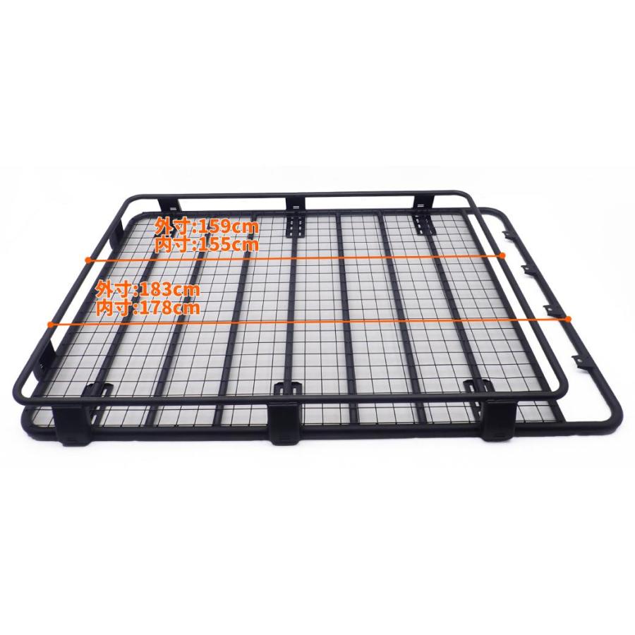 [GI★GEAR ジーアイ・ギア] ルーフラック ルーフキャリア (ショートタイプ) 新型 ランドクルーザー70 再再販 ランクル70 GDJ76W 2023年〜 | ランドクルーザー | 09