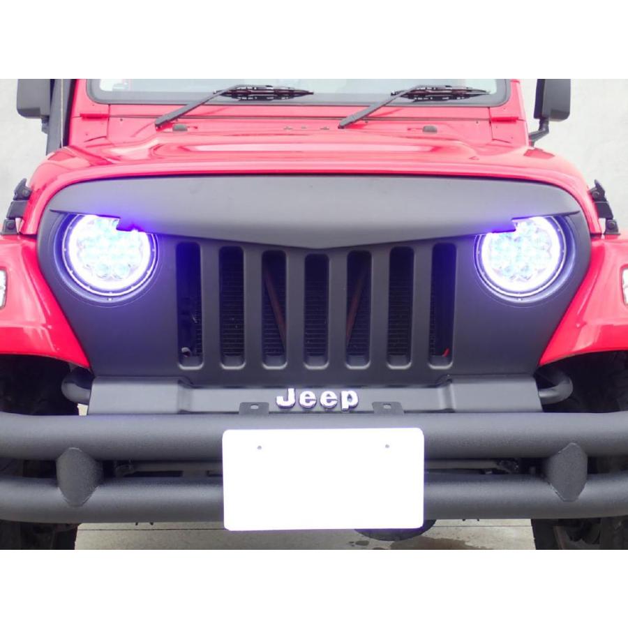 JEEP ジープ ラングラー アークティック フロント グリル ラングラー JL フロントグリル RGB LED ライト付き Grille
