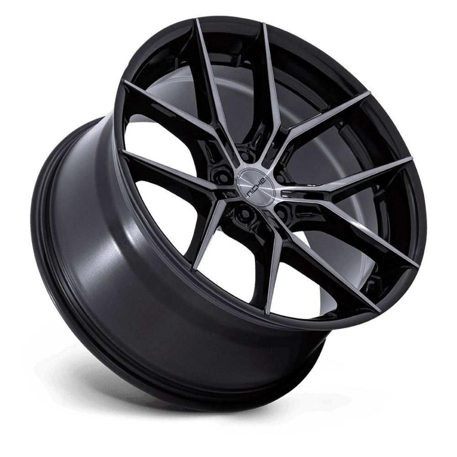 [NICHE 正規品]19インチ アルミホイール 1本 NC279 PRODIGY 5 グロスブラック系 19×9.5 5H 114.3 +25 CB72.56/NC279BT19951225の画像
