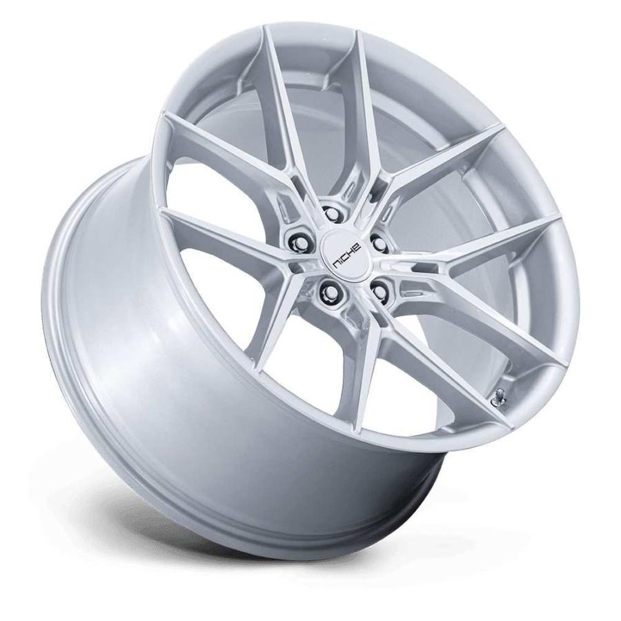 [NICHE 正規品]19インチ アルミホイール 1本 NC279 PRODIGY 5 シルバー/マシーンドフェイス 19×9.5 5H 114.3 +25 CB72.56/NC279SD19951225の画像