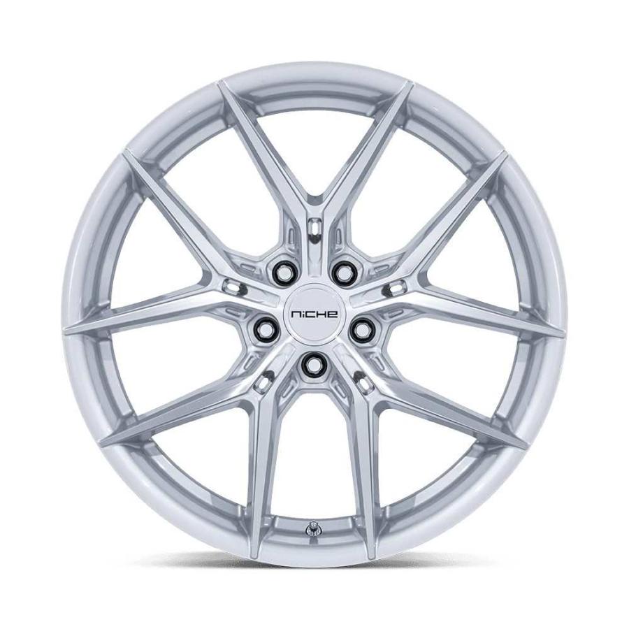[NICHE 正規品]19インチ アルミホイール 1本 NC279 PRODIGY 5 シルバー/マシーンドフェイス 19×9.5 5H 114.3 +25 CB72.56/NC279SD19951225の画像