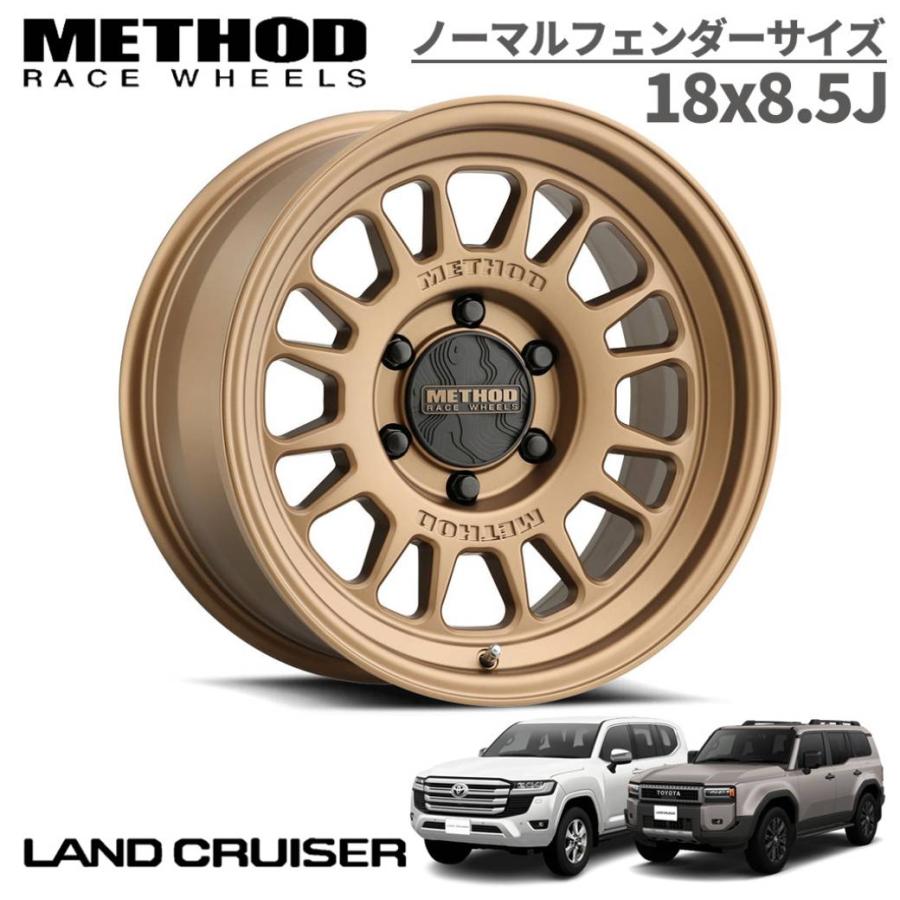 Method メソッド]18インチアルミホイール 1本 MR318 18×8.5 6H139.7 +