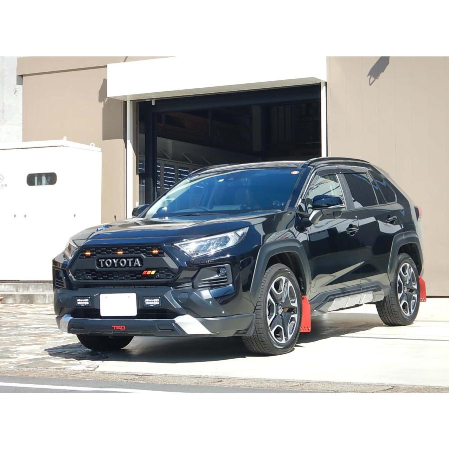 未使用!! 艶ありブラック!! 希少 RAV4 タコマスタイル グリルフルセット GI☆GEAR タコマグリル TOYOTAレターグリル (純正交換タイプ) LED付き