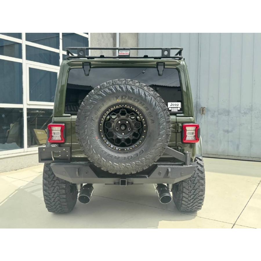 JEEP　ラングラー【PARAMOUNT】 リアバンパー 　タイヤキャリア付き PARAMOUNT(パラマウント)正規品] スペアタイヤキャリア付 フルワイド