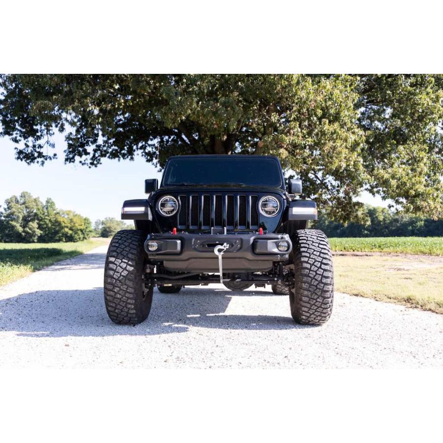 Rough Country Winch Mounting Plate For 2018-2024 Jeep Wrangler JL - Hidden Behind Stock Bumper