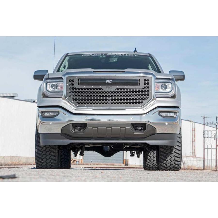 [ROUGH COUNTRY(ラフカントリー)]3.5インチリフトキット キャストアルミ・Vertexコイルオーバー・V2モノチューブ シボレー/GMC 1500/12157の画像