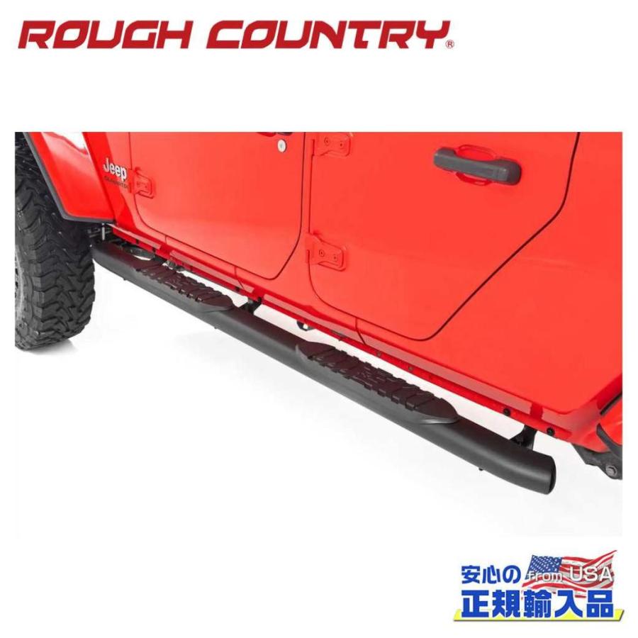 [ROUGH COUNTRY(ラフカントリー)正規代理店]オーバル ナーフステップ/サイドステップ Jeep Gladiator ジープ