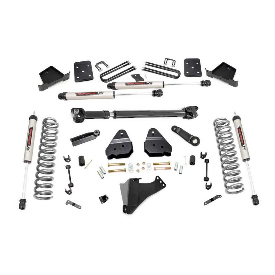 [ROUGH COUNTRY(ラフカントリー)]4.5インチリフトキット 車軸3.5インチ・V2モノチューブ・Fシャフト有り FORD フォード F250/F350/55071の画像