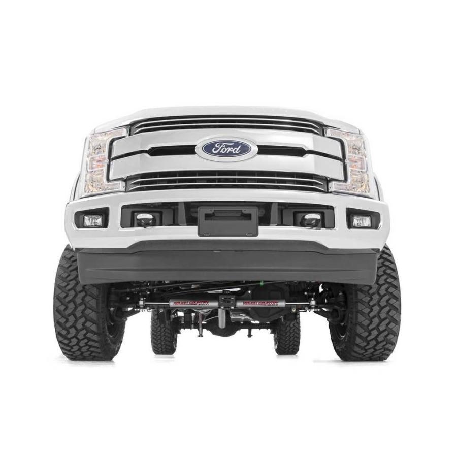 [ROUGH COUNTRY(ラフカントリー)]4.5インチリフトキット 車軸3.5インチ・V2モノチューブ・Fシャフト有り FORD フォード F250/F350/55071の画像