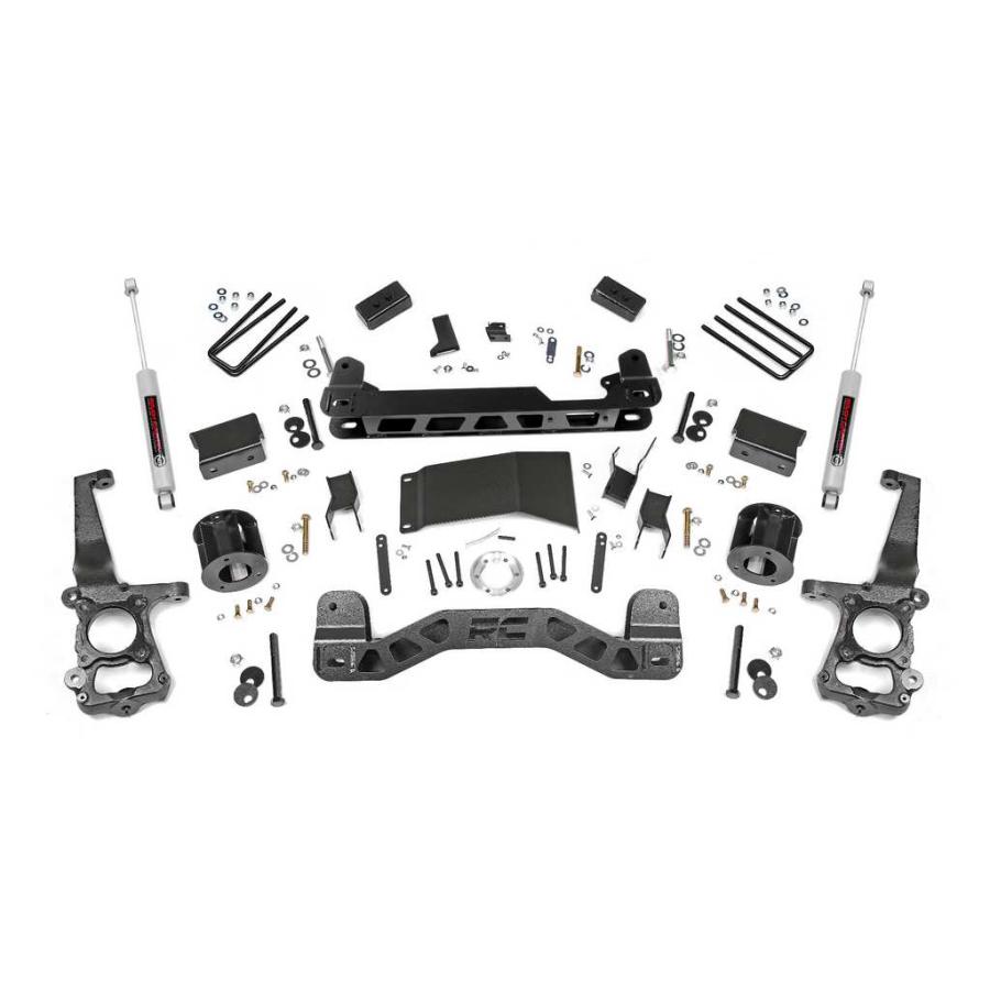 [ROUGH COUNTRY(ラフカントリー)正規輸入店]4インチリフトキット ストラットスペーサー・プレミアムN3 FORD フォード F-150/F150/55530_1