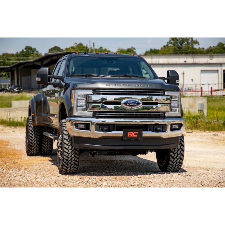 [ROUGH COUNTRY(ラフカントリー)正規品]4.5インチリフトキット V2モノチューブ・Fドライブシャフト有り フォード F-350/F350/55971の画像