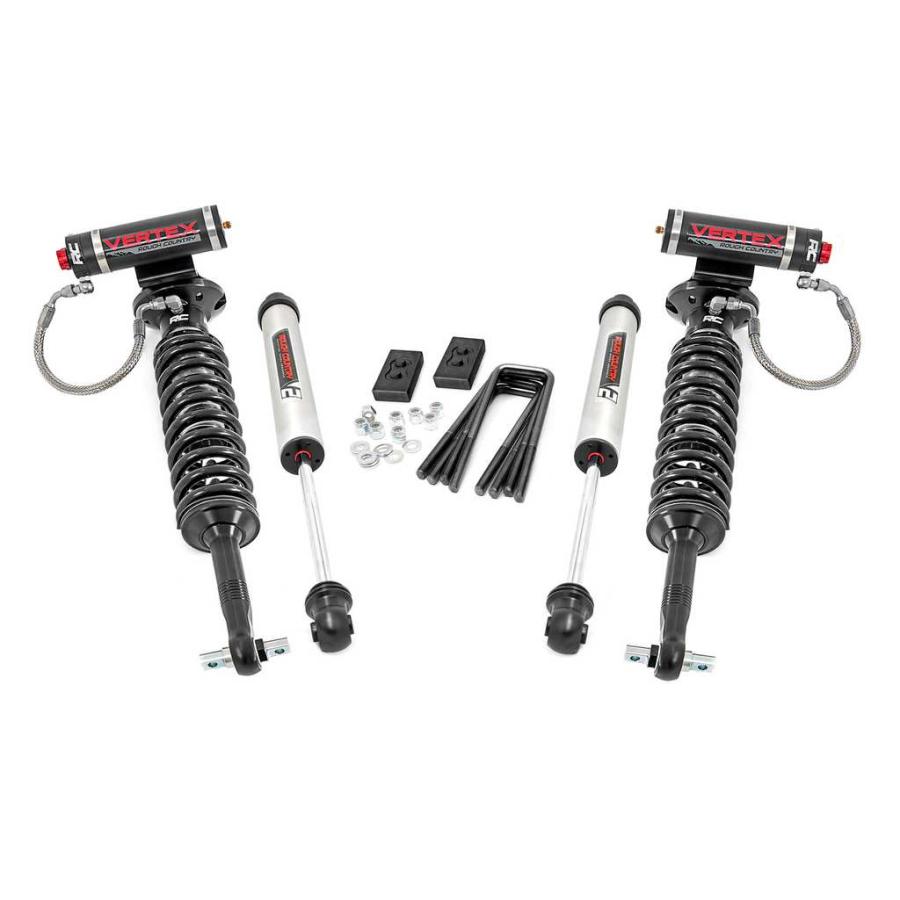 [ROUGH COUNTRY(ラフカントリー)正規輸入店]2インチリフトキット Vertexコイルオーバー・V2モノチューブ FORD フォード F-150/F150/56957の画像