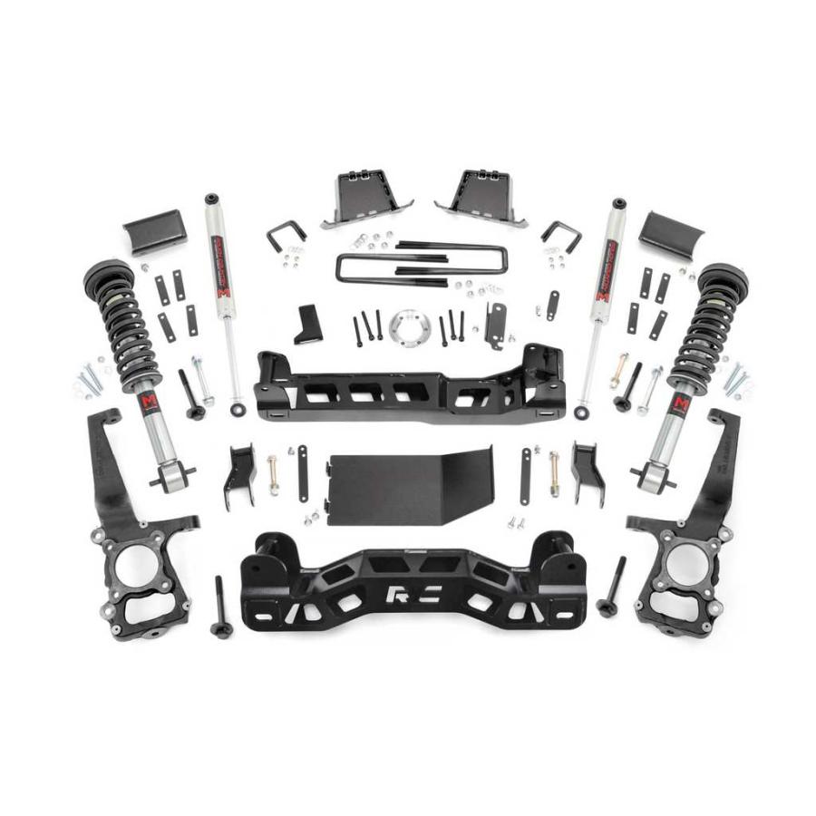 [ROUGH COUNTRY ラフカントリー] 6インチリフトアップキット/サスキット M1ストラット/リアショック付き Ford フォード F150 4WD/57540_1