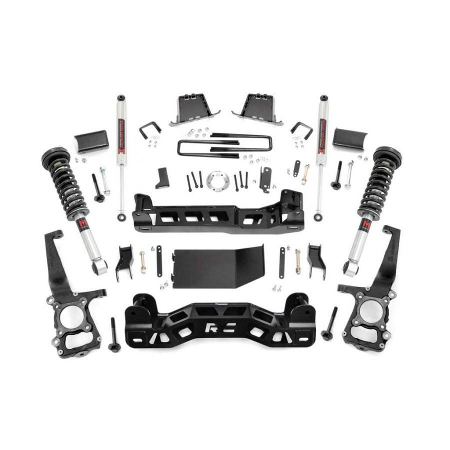 [ROUGH COUNTRY ラフカントリー] 6インチリフトアップキット/サスキット M1ストラット/リアショック付き Ford フォード F150 4WD/57541_1