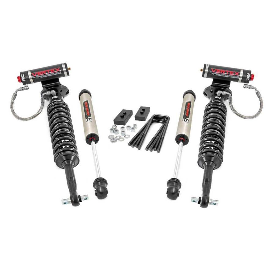[ROUGH COUNTRY(ラフカントリー)正規輸入店]2インチリフトキット Vertexコイルオーバー・V2モノチューブ FORD フォード F-150/F150/58657の画像