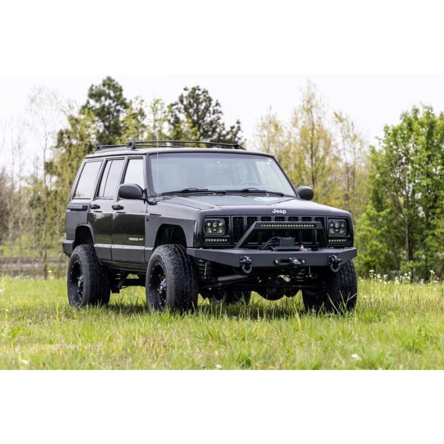 [ROUGH COUNTRY(ラフカントリー)正規輸入店]3インチリフトキット(1) V2モノチューブ・リーフスプリング Jeep ジープ チェロキー XJ/63070の画像