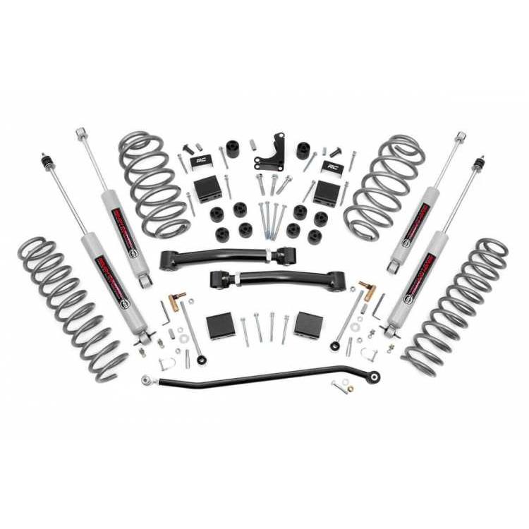 [ROUGH COUNTRY(ラフカントリー)正規品]4インチリフトキット/サスキット プレミアムN3ショック付 Jeep ジープ グランドチェロキー WJ/639Pの画像