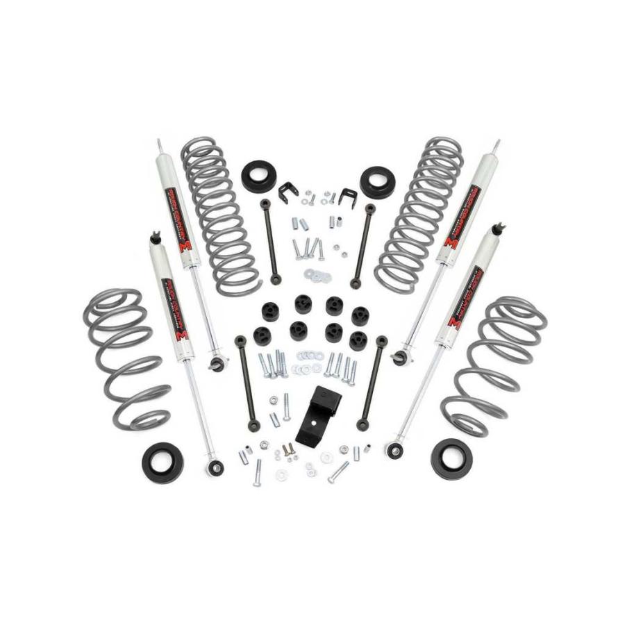 [ROUGH COUNTRY ラフカントリー]3.25インチリフトアップキット 6ストエンジン用 M1ショック付き Jeep Wrangler ジープ ラングラー TJ/64240の画像