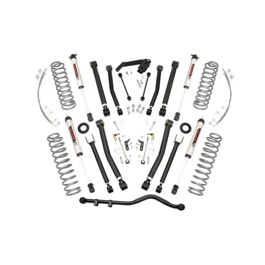 [ROUGH COUNTRY(ラフカントリー)正規輸入店]Xシリーズ 4インチリフトキット V2モノチューブ Jeep Wrangler ジープ ラングラー JK/67470 | ブランド登録なし | 01