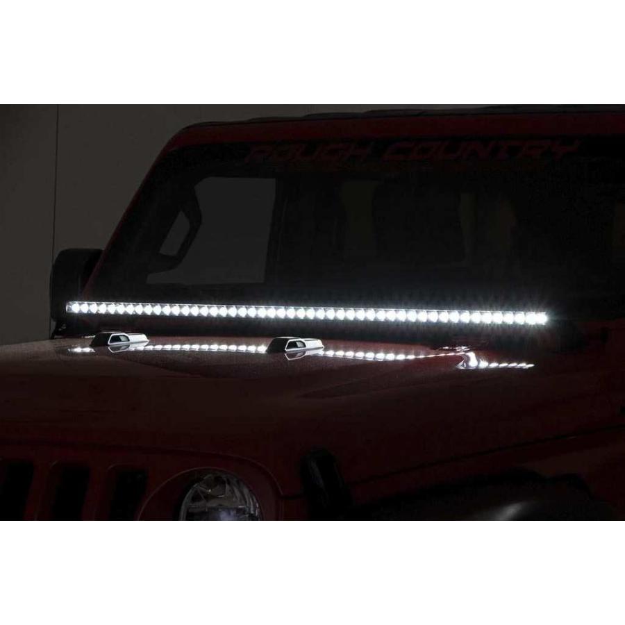 [ROUGH COUNTRY ラフカントリー]50インチLEDフードライトキット Jeep Wrangler ジープ ラングラー JL/グラディエーター JT/70057の画像