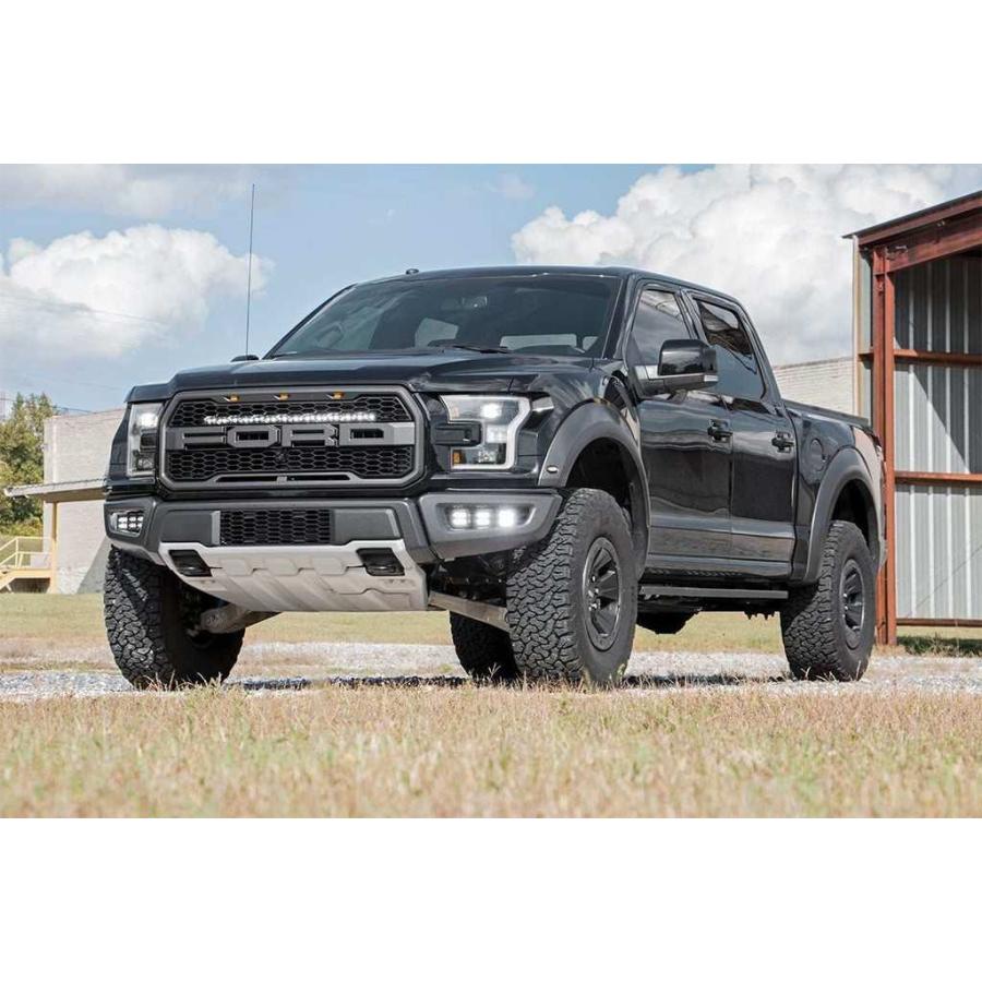 [ROUGH COUNTRY(ラフカントリー)正規品]トリプル LEDフォグライトキット ブラックシリーズ FORD フォード F-150/F150・ラプター/70700の画像