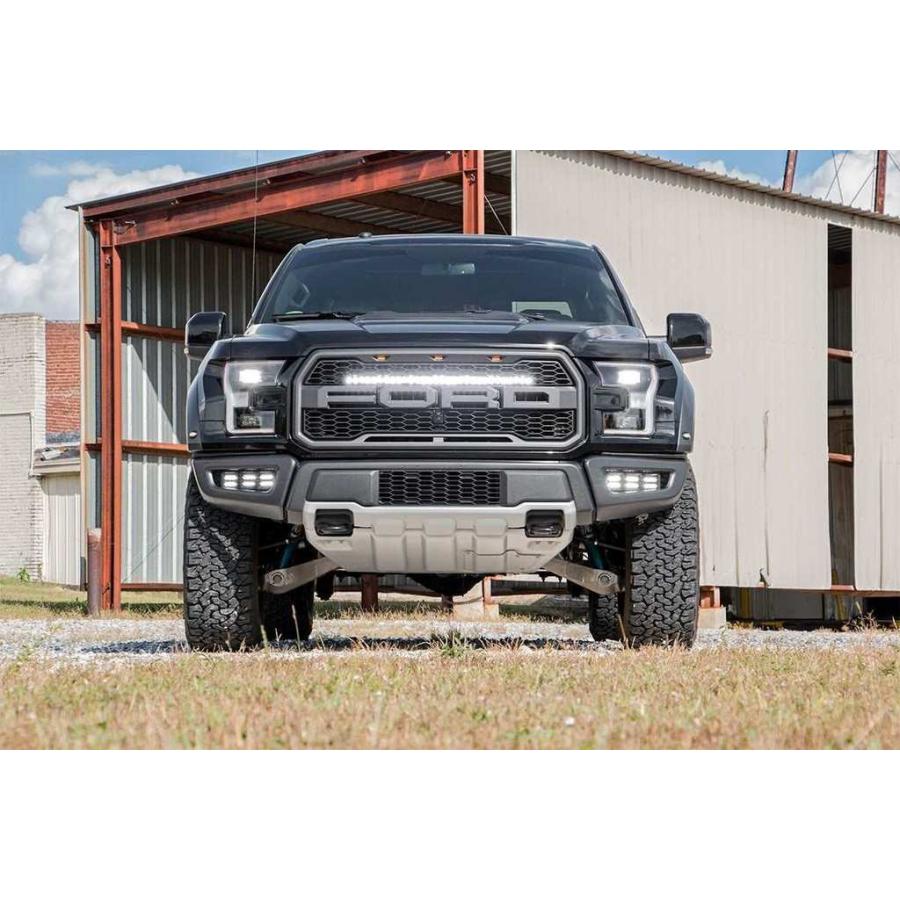 [ROUGH COUNTRY ラフカントリー]トリプル LEDフォグライトキット アンバーDRL付 FORD フォード F-150/F150・ラプター/70700DRLA_4