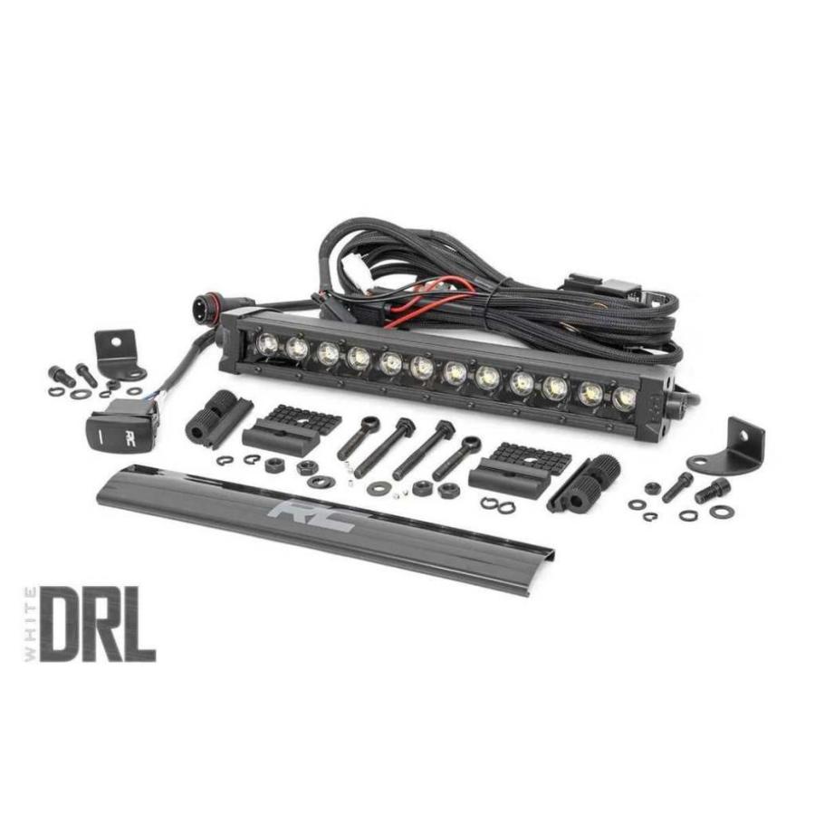 [ROUGH COUNTRY(ラフカントリー)正規代理店]12インチ 一列 LEDライトバー ブラックシリーズ・アンバーDRL 汎用/70712BLDRLAの画像