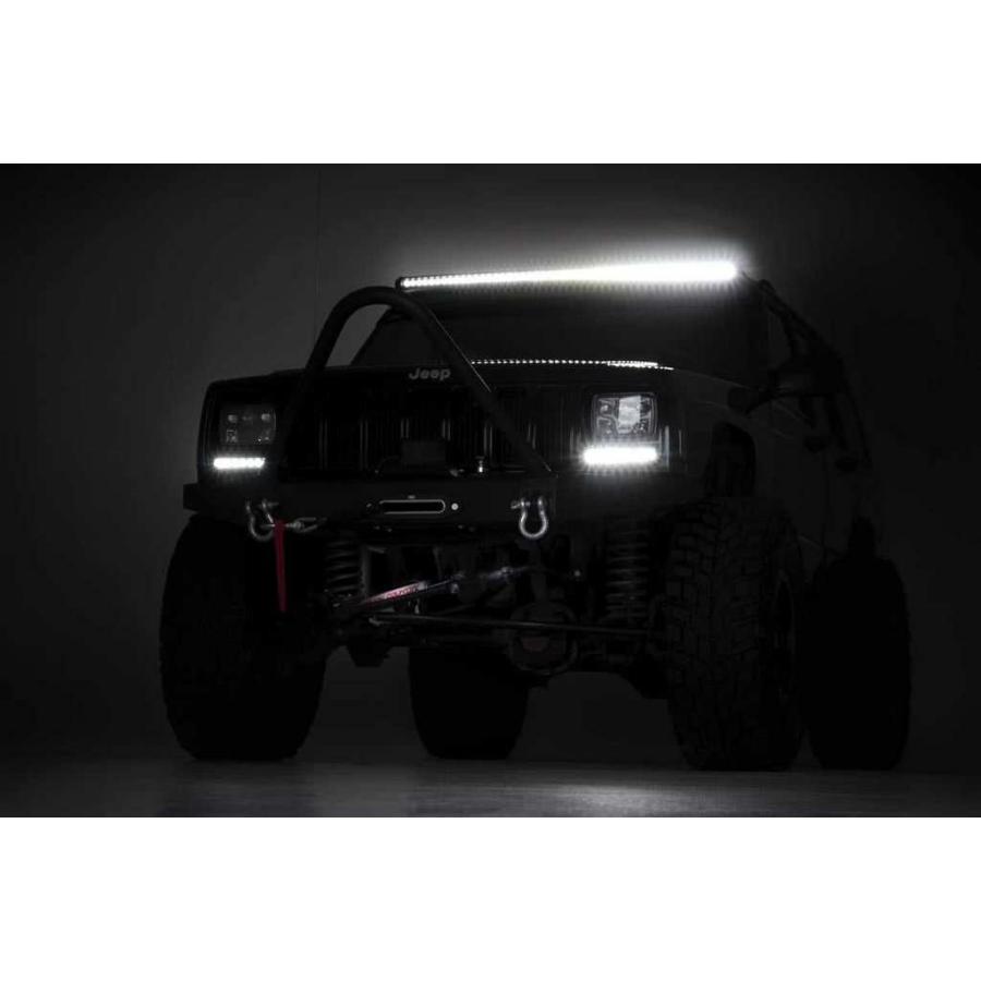 [ROUGH COUNTRY(ラフカントリー)正規品]50インチ 1列 LEDライトバー ブラックシリーズ カーブ型 1本 汎用/72750BLの画像