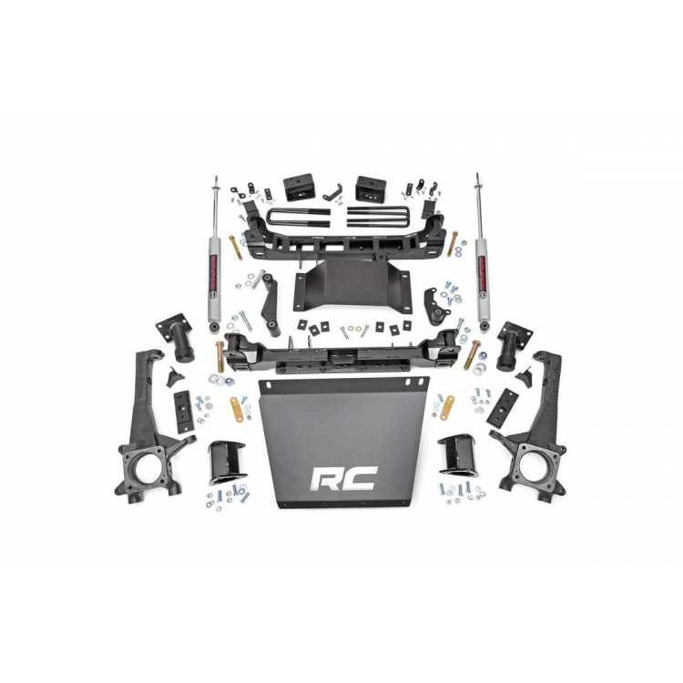 [ROUGH COUNTRY(ラフカントリー)正規品]4インチリフトキット/サスキット ストラットスペーサー・プレミアムN3ショック タコマ/75720_1