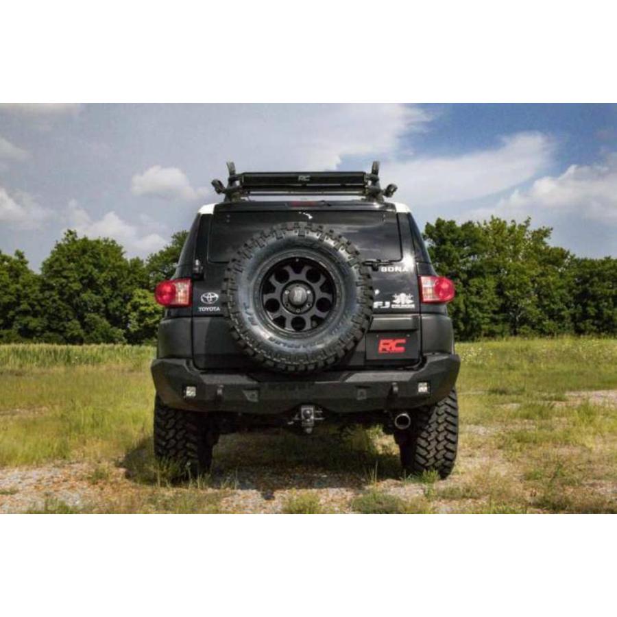 [ROUGH COUNTRY(ラフカントリー)正規品]3インチリフトキット/サスキット レッドスペーサー N3ショック付 FJクルーザー 4ランナー/76530RED_4