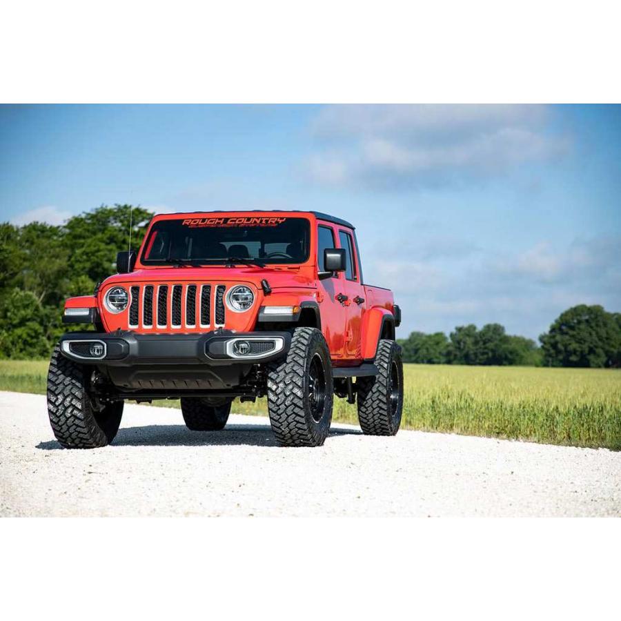 [ROUGH COUNTRY 正規品]3.5インチリフトキット V2モノチューブ・スペーサー ジープ グラディエーター JT 2024-/78770の画像