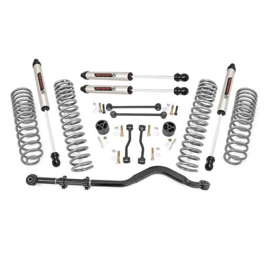 ROUGH COUNTRY 3.5インチ スプリングJeep ジープ ラングラー ROUGH COUNTRY 正規品]3.5インチリフトキット V2モノチューブ