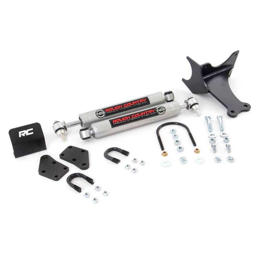 [ROUGH COUNTRY(ラフカントリー)正規品]2〜8インチアップ用(約 5〜20.3cm) N3 ステアリングスタビライザー F-250/F250 F-350/F350/8749130_1