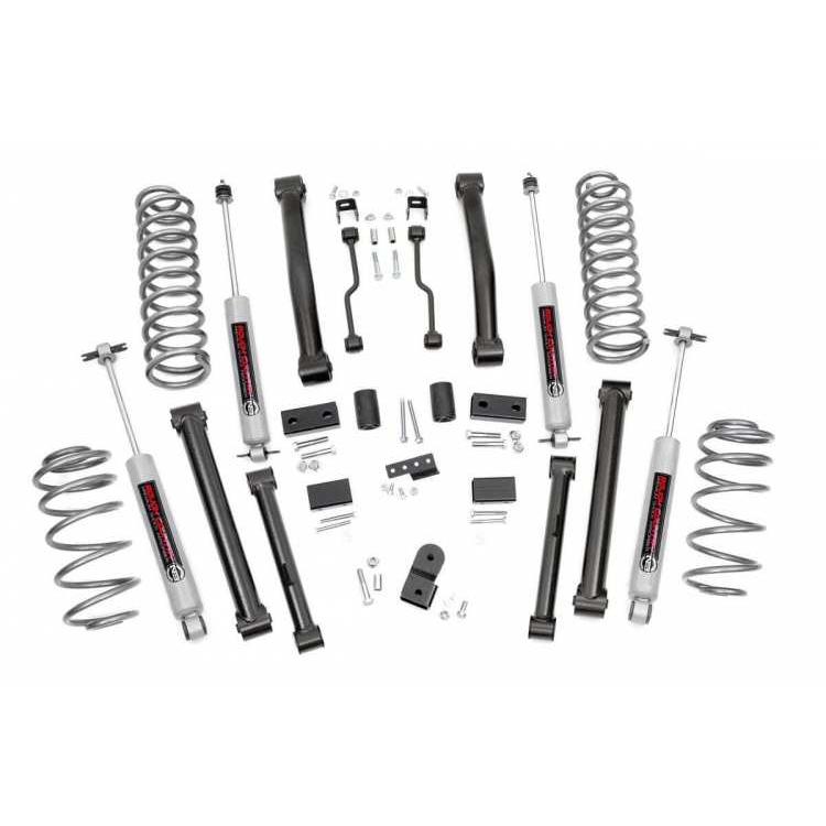 [ROUGHCOUNTRY(ラフカントリー)正規品]4インチリフトキット/サスキット プレミアムN3ショック付 Jeep ジープ グランドチェロキー ZJ/900.20