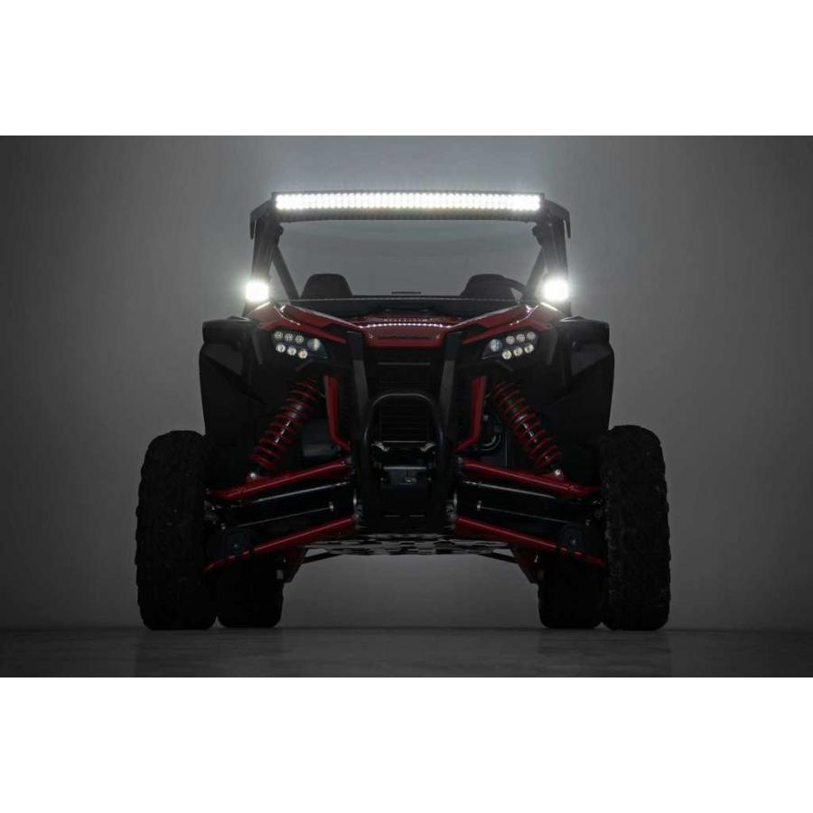 [ROUGH COUNTRY(ラフカントリー)正規品]LEDキューブキット ブラックシリーズ ホワイトDRL付き ホンダ タロン1000X/92034の画像