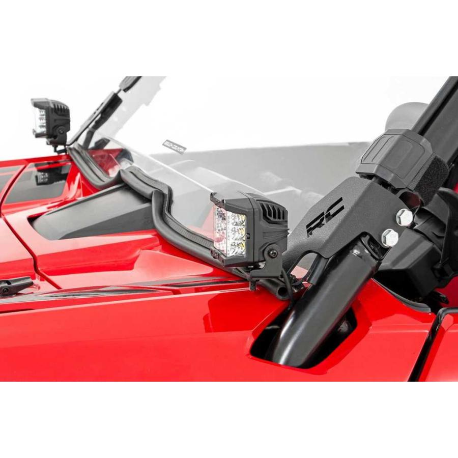 [ROUGH COUNTRY(ラフカントリー)正規品]LEDキューブキット ブラックシリーズ ホワイトDRL付き ホンダ タロン1000X/92034の画像