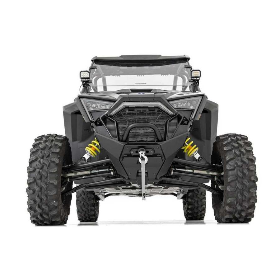 [ROUGH COUNTRY(ラフカントリー)正規品]2インチキューブ LEDライト ブラックシリーズ・ホワイトDRL付き ポラリス RZR 4WD・PRO XP/93080の画像