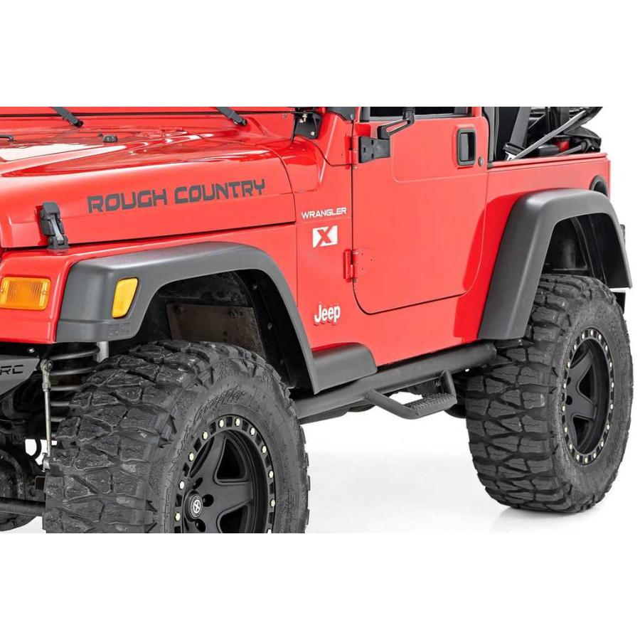 [ROUGH COUNTRY(ラフカントリー)正規品]フラットスタイル オーバーフェンダー 一台分 Jeep Wrangler ジープ ラングラー TJ/99033｜dolonco｜02